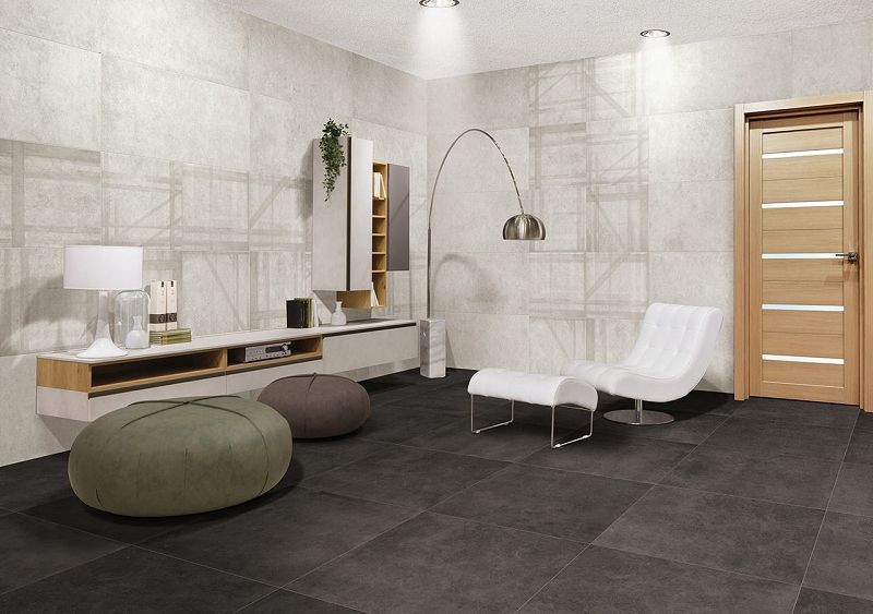 Cercom Square Black In 30x60 płytki gresowe imitujące beton 120358