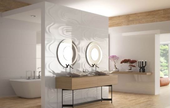 Płytki ścienne białe Vantage Drip Blanco Mate 40x120 32313