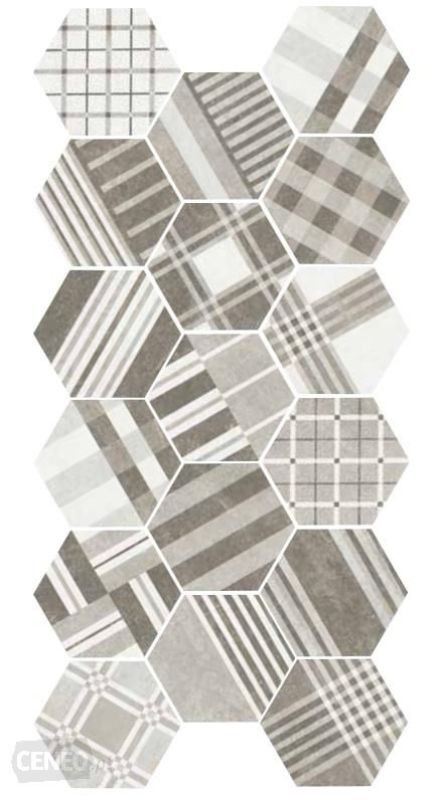 Equipe Hexatile Cement Geo Grey 17,5x20 płytka gresowa 127748