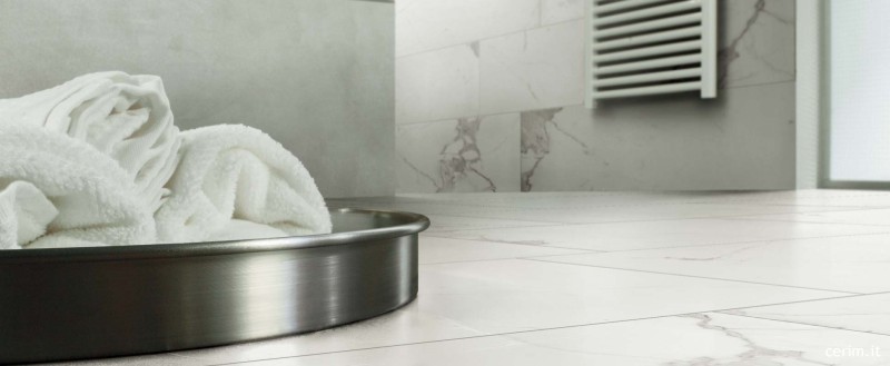 Płytki imitujące marmur Cerim Timeless Calacatta Lucido 80x80 hb 11574