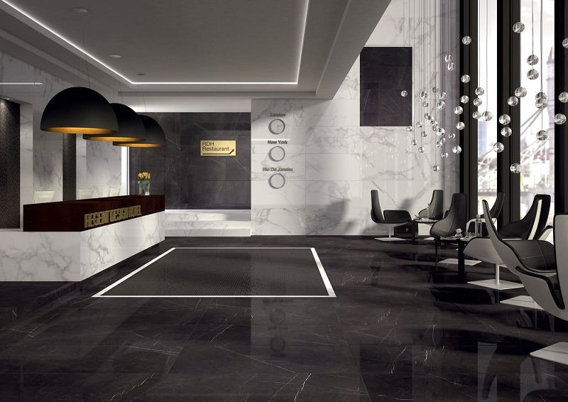 Marca Corona Deluxe Dark Reflex 60x60 5286 płytki gresowe marmurowe 143088