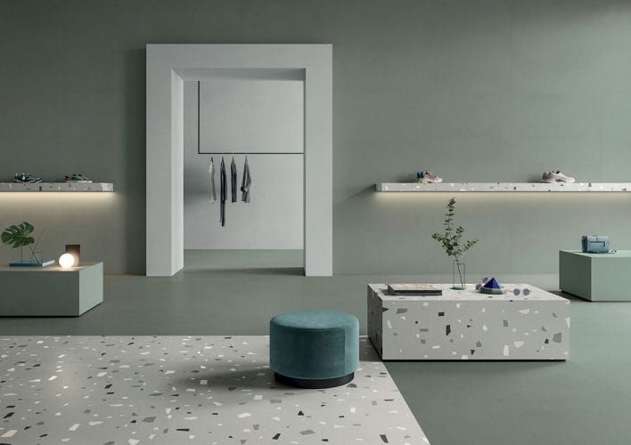 Italgraniti Nuances Salvia StrideUp 80x80 płytki gresowe imitujące beton 134295