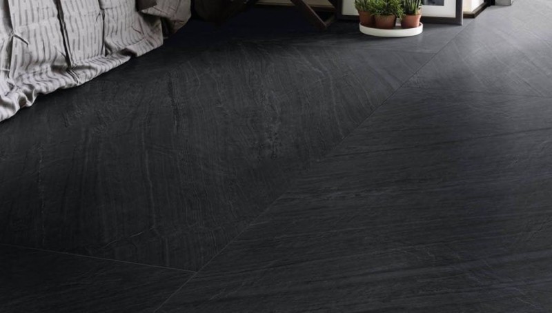 Mozaika naturalny kamień czarny 3D kwadraciki Marazzi Mystone Lavagna Nero 30x30 37369