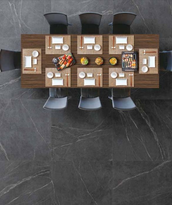 Płytki podłogowe marmur czarny Cercom Soap Stone Black 120x120 100665