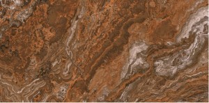 Płytki marmuropodobne rdzawe Aparici Agate Rosso Pulido B 59.55 × 119.3
