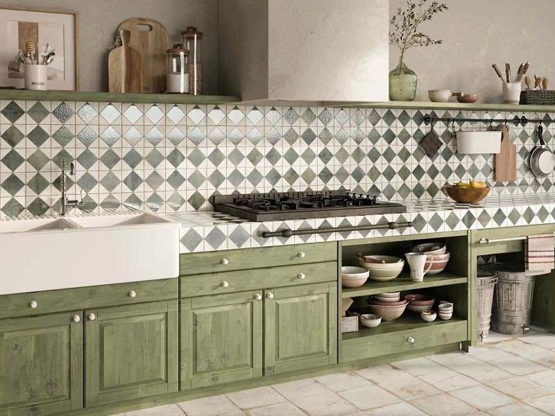 Peronda FS Arles Green LT 33x33 płytki podłogowe patchwork 146376