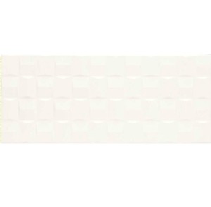Marazzi Absolute White Struttura Cube Satinato 25x76 M021 płytka ścienna
