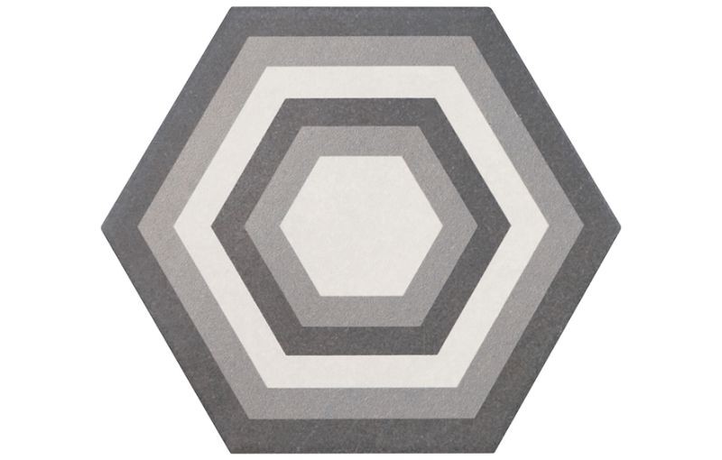 Equipe Hexatile Harmony B&W Mate 17,5x20 płytka gresowa 158380