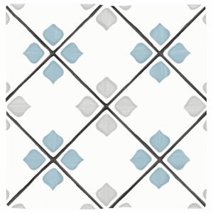 Peronda/Harmony Tanger Silver Rhomb 12,3x12,3 płytki gresowe patchworkowe