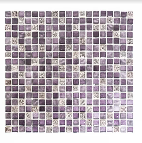 Mozaika mix fioletowa biała z wzorem naturalny kamień Metropol MM 0145 32,2 x 30,5 74948