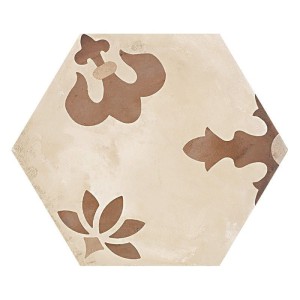 Marca Corona Terra Gigli Esagona Versione C 25x21,6 0409 płytki heksagonalne