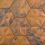 Mozaika miedziana rdzawa heksagonal 3D Metropol MM 0726 26,5x30,5 78758
