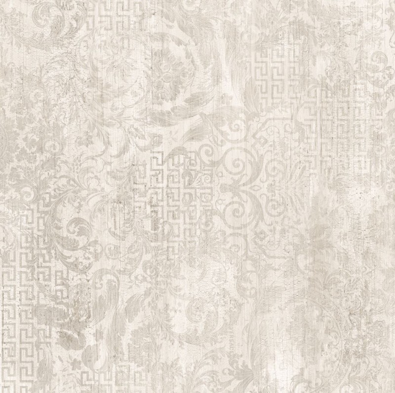 Płytki podłogowe postarzane białe beż przetarty patchwork Versace Ceramics Eterno White Patchwork 80x80 90901