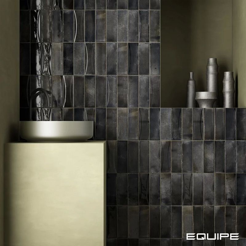 Equipe Hanoi Black Ash 5,1x16,1 płytki cegiełki rustykalne 127645