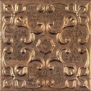 Aparici Aged Copper Ornato 20x20 płytka ścienna