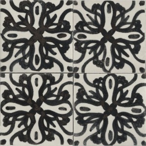 Marazzi Memoria Tappeto 4 Nero Lux 15x15 MANS płytki gresowe dekoracyjne