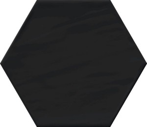 Cifre Monochrome Hexagon Black Brillo 16x18 płytki heksagonalne