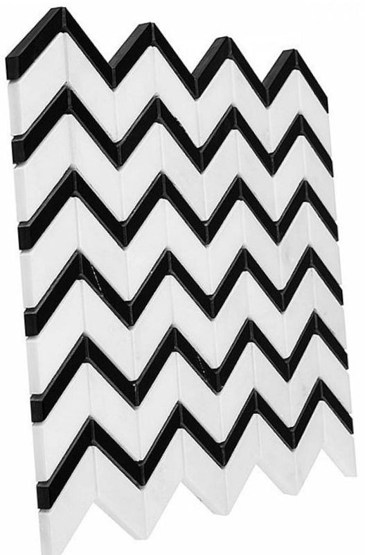 Dunin Pure White Chevron Mix 31x30,5 103518