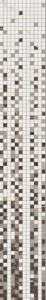 Mozaika imitujące marmur brąz biała Casalgrande Padana Marmoker Mosaico Cascata B Tessera 29.5x206.5