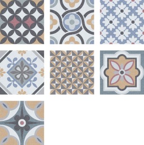 Plytki gresowe patchworkowe kolorowy wzór Mayolika Absolut Santiago Patchwork 20x20