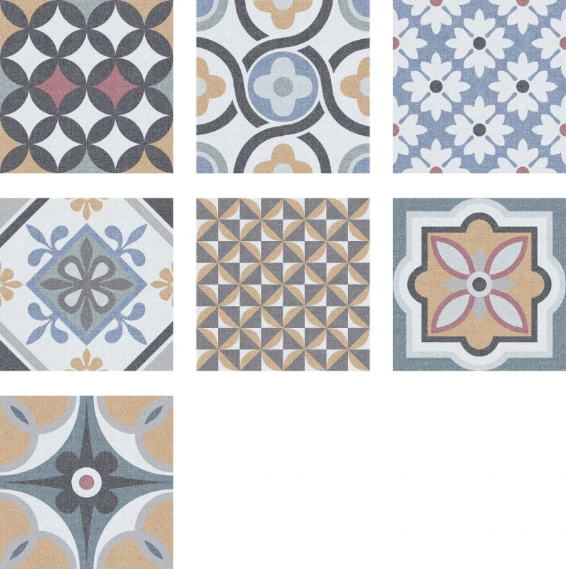 Plytki gresowe patchworkowe kolorowy wzór Mayolika Absolut Santiago Patchwork 20x20 77745