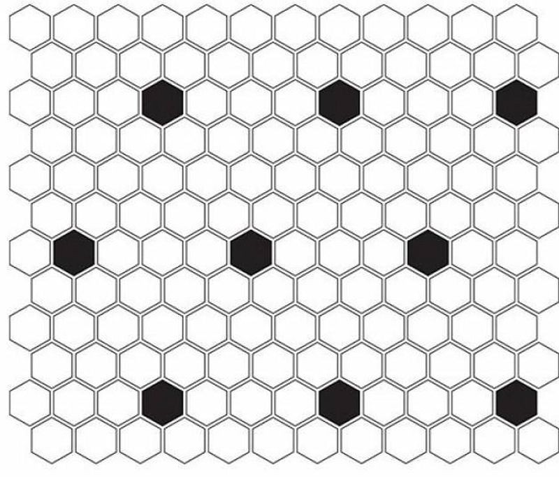 Dunin Mini Hexagon B&W Spot 26x30 mozaika heksagonalna 103747