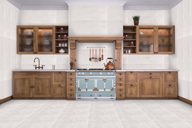 Płytki uniwersalne imitujące beton szare Porcelanosa Toscana Caliza 59,6x59,6 15443