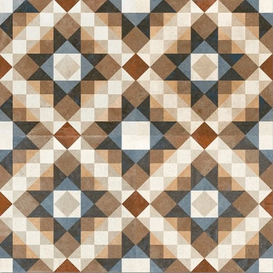 Płytki patchwork wzór klasyczny romby braz Peronda Fs Chester 45x45 dms 46142