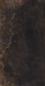 Płytki grafit przetarte ze rdzą metalizowane industrialne Sant Agostino Oxidart Black 60x120