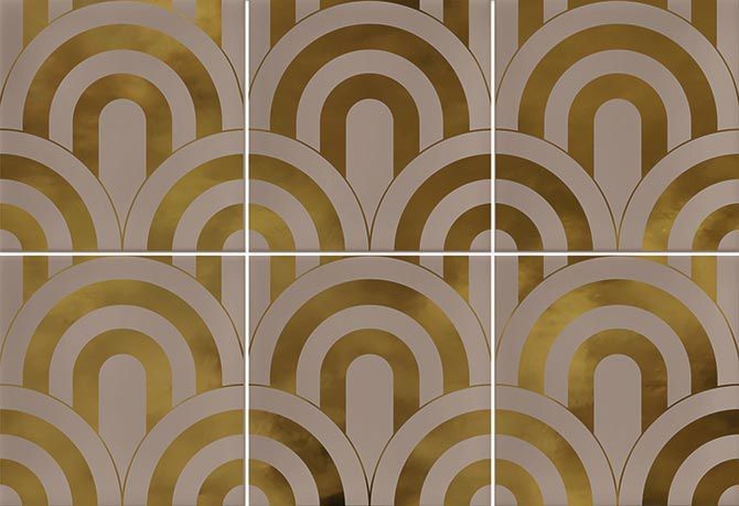 Vives Hanami Takada Nuez Oro 23x33,5 płytki ścienne 153383