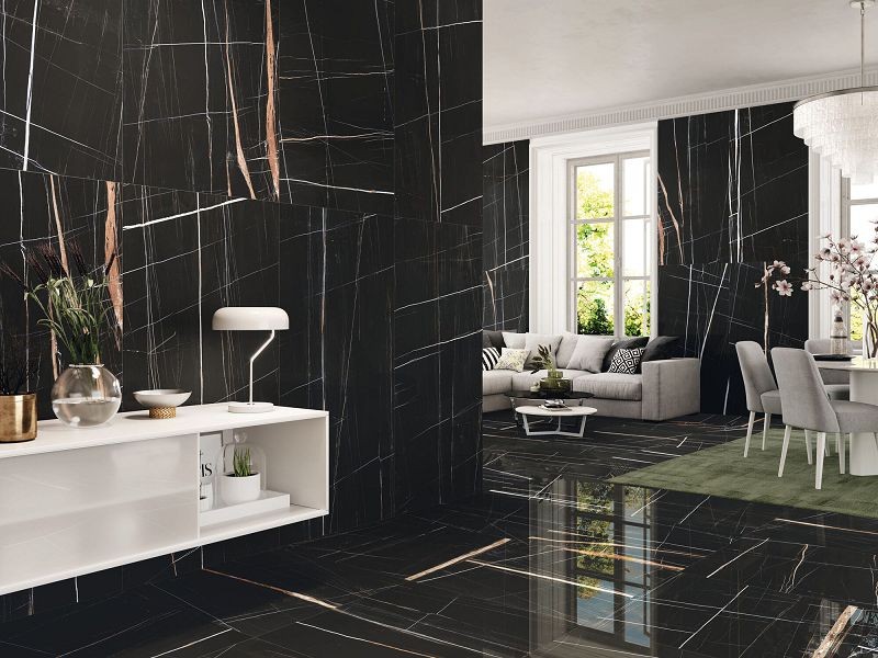 Baldocer Titanium Black Pulido 80x80 płytki marmurowe gresowe 114992