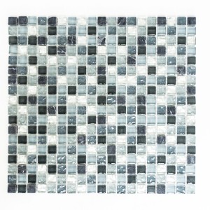 Mozaika mix kamień szkło kwadrat szary Metropol MM 1231 30,5 x 32,2