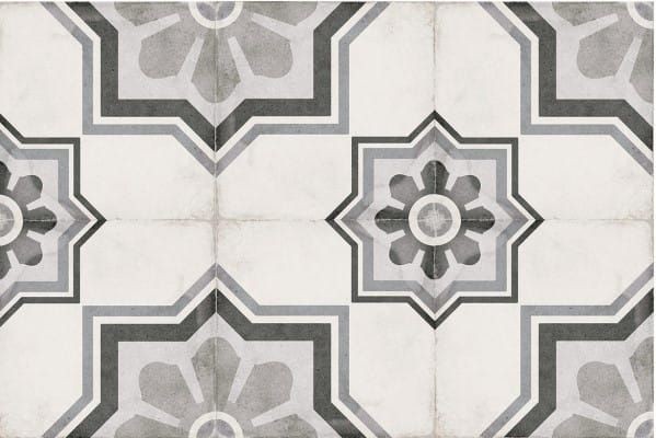 Equipe Art Nouveau Capitol Grey 20x20 płytka gresowa patchwork 164644