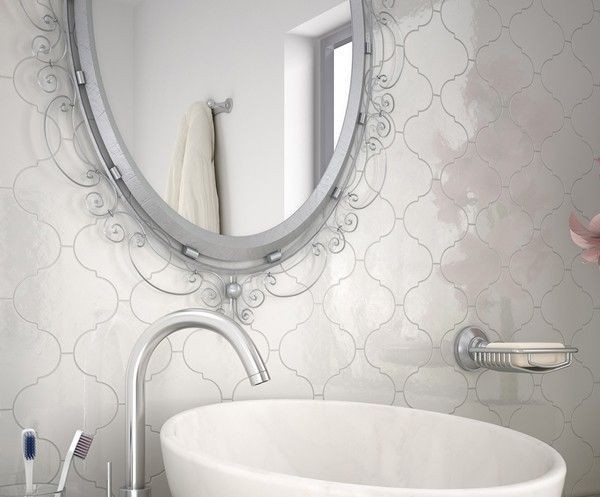Equipe Scale Alhambra White 12x12 płytka ścienna arabeska 128424