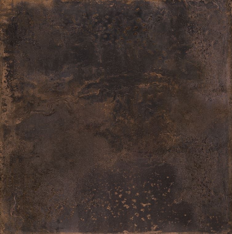 Płytki grafit przetarte ze rdzą metalizowane industrialne Sant Agostino Oxidart Black 90x90 79393