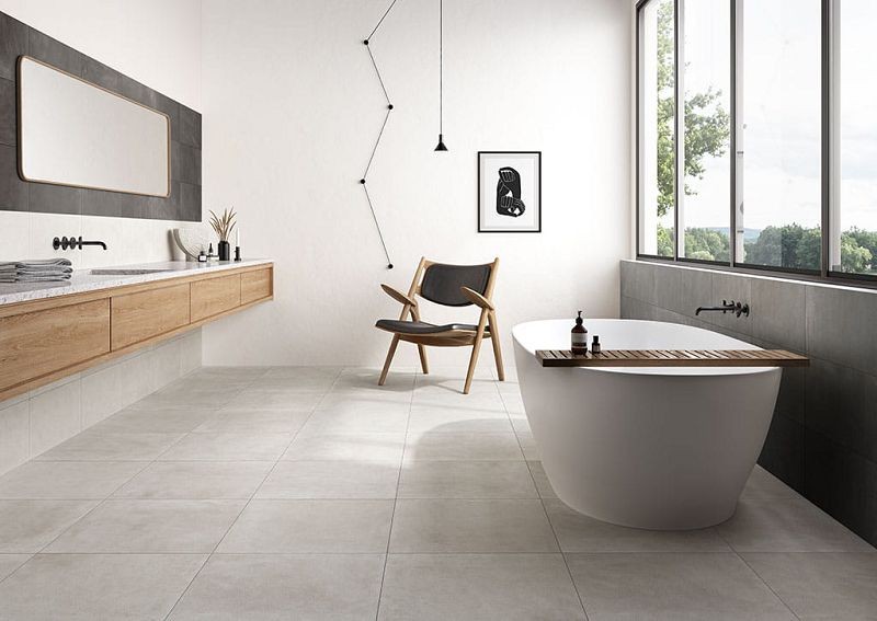 Fioranese Sfrido Cemento1 Bianco 30x60 SF361R płytki betonowe gresowe 131324