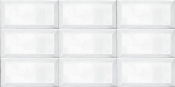 Ribesalbes Ceramica Bisel Blanco Brillo 7,5x15 płytka ścienna 150229