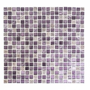 Mozaika mix fioletowa biała z wzorem naturalny kamień Metropol MM 0145 32,2 x 30,5