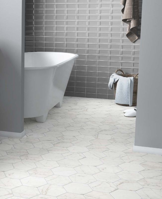 Equipe Carrara Hexagon 17,5x20 płytka podłogowa 127070