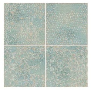 WOW Enso Suki Teal 12,5x12,5 płytka ścienna patchwork