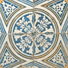 Płytki patchwork ornament granat- niebieski Peronda FS - 1 45x45 dms 62214