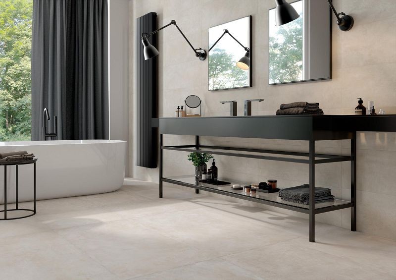Marazzi Plaza White 60x120 M9A9 płytki betonowe gresowe 141195