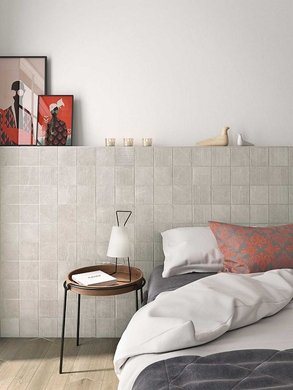 WOW Gea Carved Grey 12x12 płytka ścienna dekoracyjna 155901