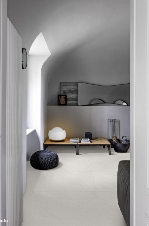 Płytki podłogowe naturalny kamień jasno szary Mystone Lavagna Bianco MQV8 75x150 16479