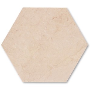 Gresy heksagonalne marmur beżowe Realonda Zaire Crema 33x28,5
