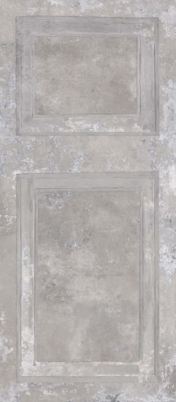 Płytki podłogowe spiek kwarcowy duże cienkie beton kamień szary ABK Ghost Boiserie Grey Ret 120x280 88377