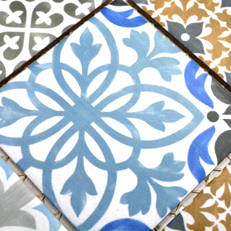Mozaika patchwork kolorowy wzór kwadrat Metropol MM 1018 29,8 x 29,8 102990