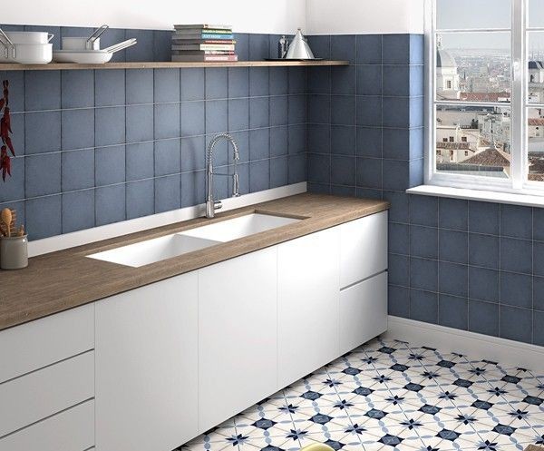 Equipe Art Nouveau Navy Blue 20x20 płytka gresowa 165698
