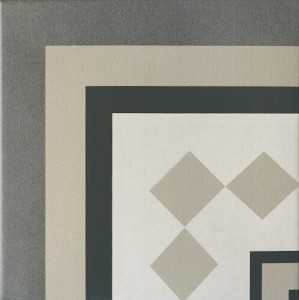 Płytki dekor narożnik wzór graficzny szary grafit Equipe Caprice Provence Corner 20X20