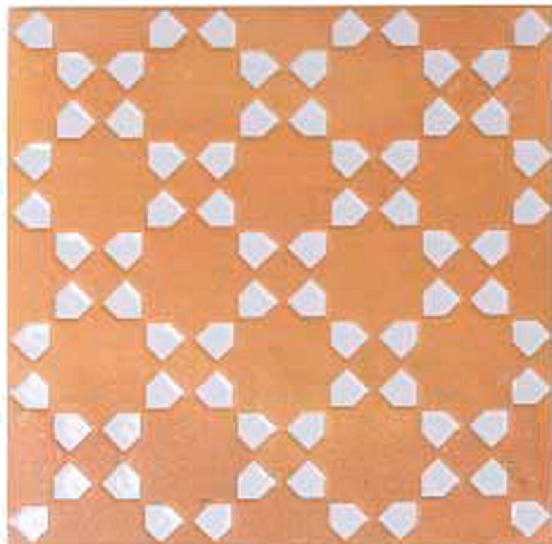 WOW Bejmat Decor Tan White 15x15 płytka gresowa dekoracyjna 155612